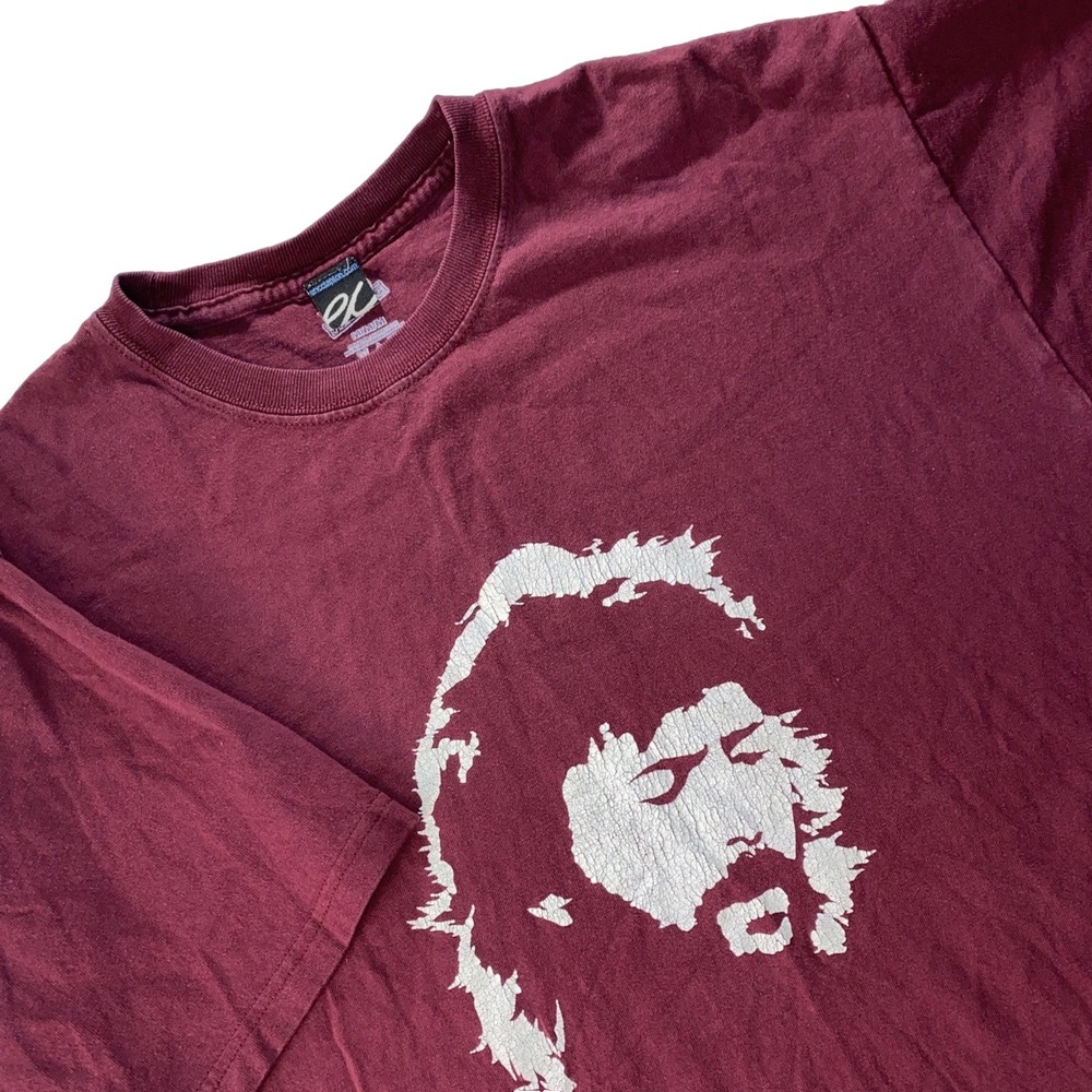 VTG Eric Clapton Shirt Medium Big Face Rock Blues Guitarist Music Yardbirds 60s